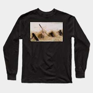 Escape the Surf - Best Viewed Large Long Sleeve T-Shirt